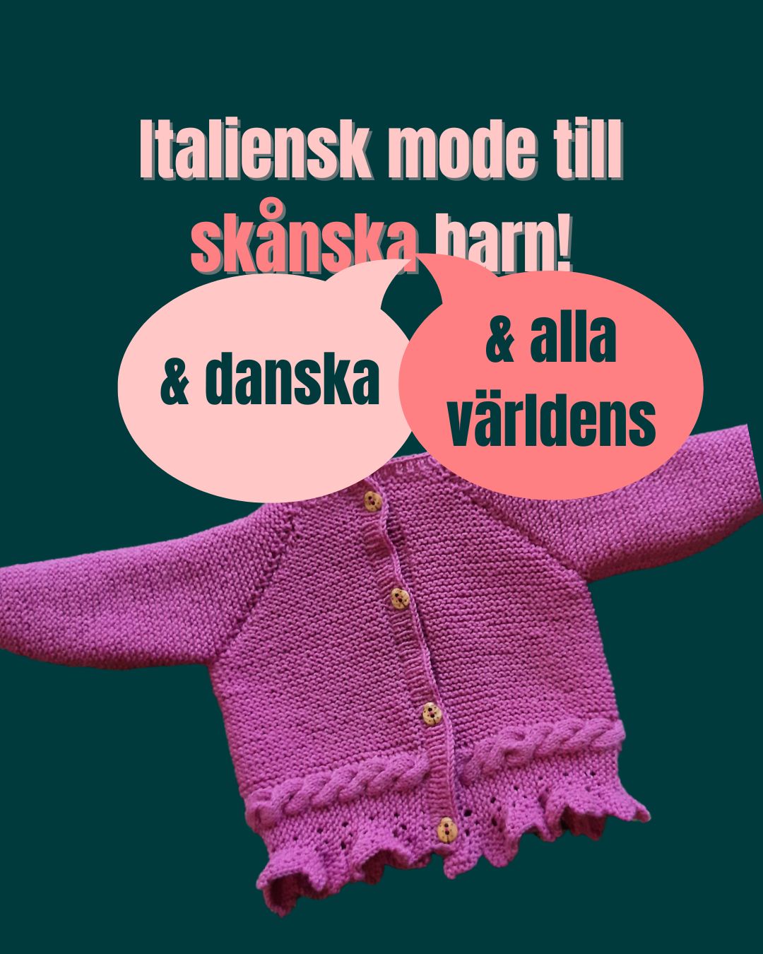 Stickpaket: Italiensk mode till alla världens barn