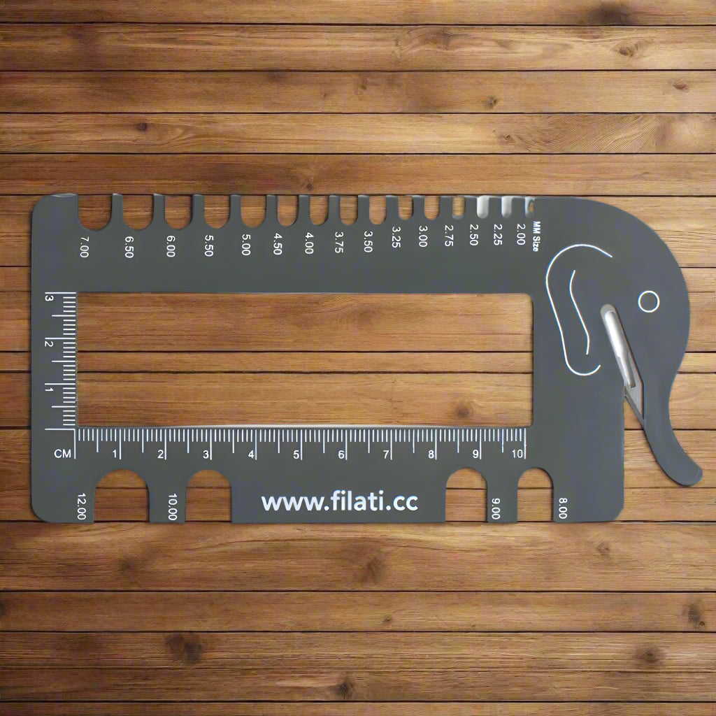 Stickstorleksmätare Elefant