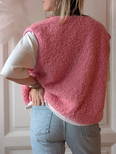 Stickpaket - Fluffy Fleece Vest by Johanna Reus