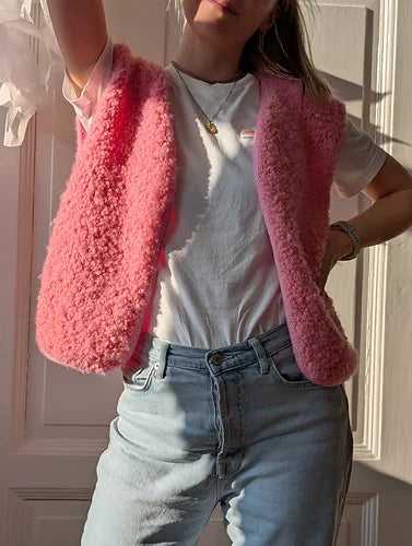 Stickpaket - Fluffy Fleece Vest by Johanna Reus