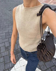 Stickpaket - Petite knit: Ivy top (KFO Pure Silk)