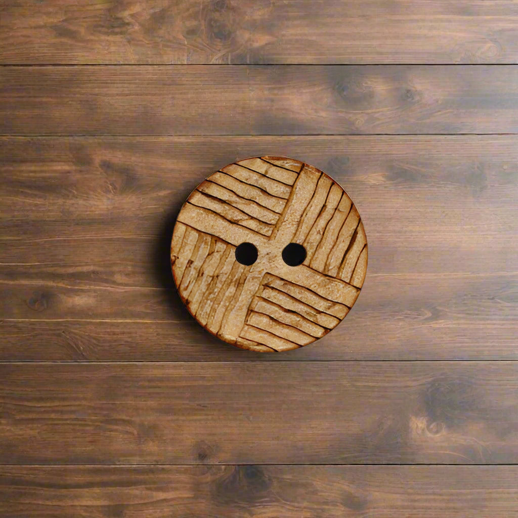 Kokosknappar med mönster 18mm