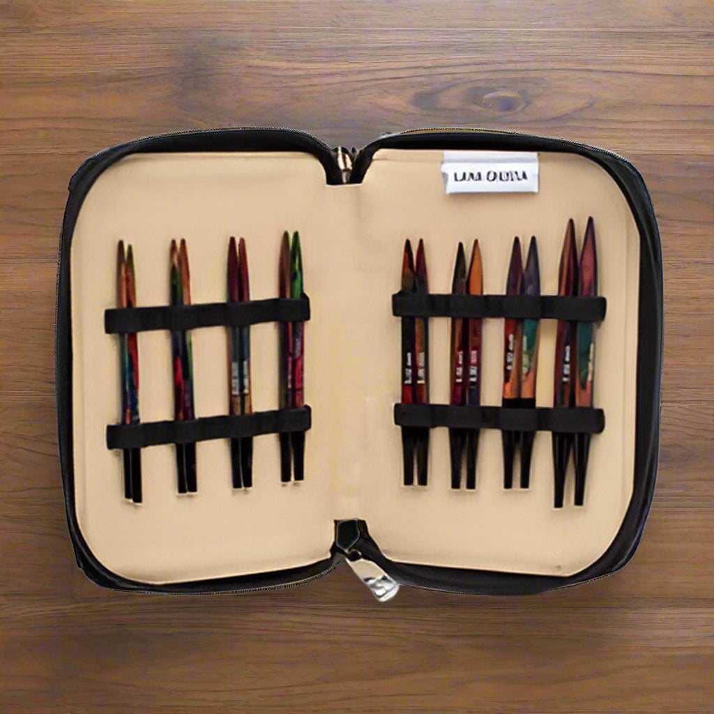 Set med rundstickor i många storleker