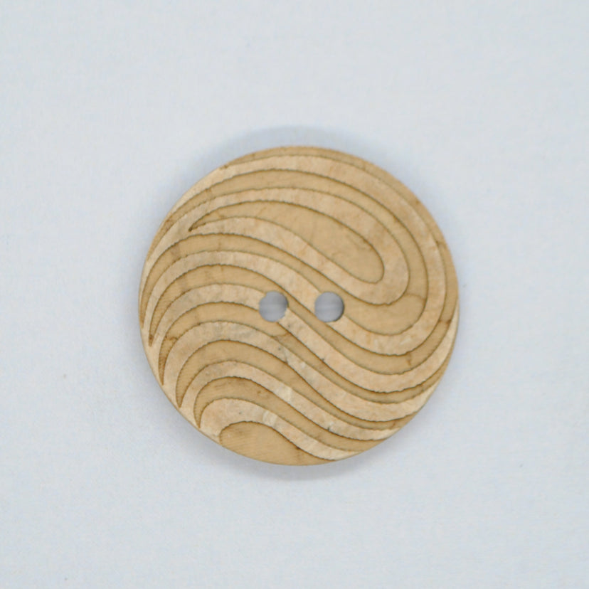 Kokosknapp Zebra 15 mm