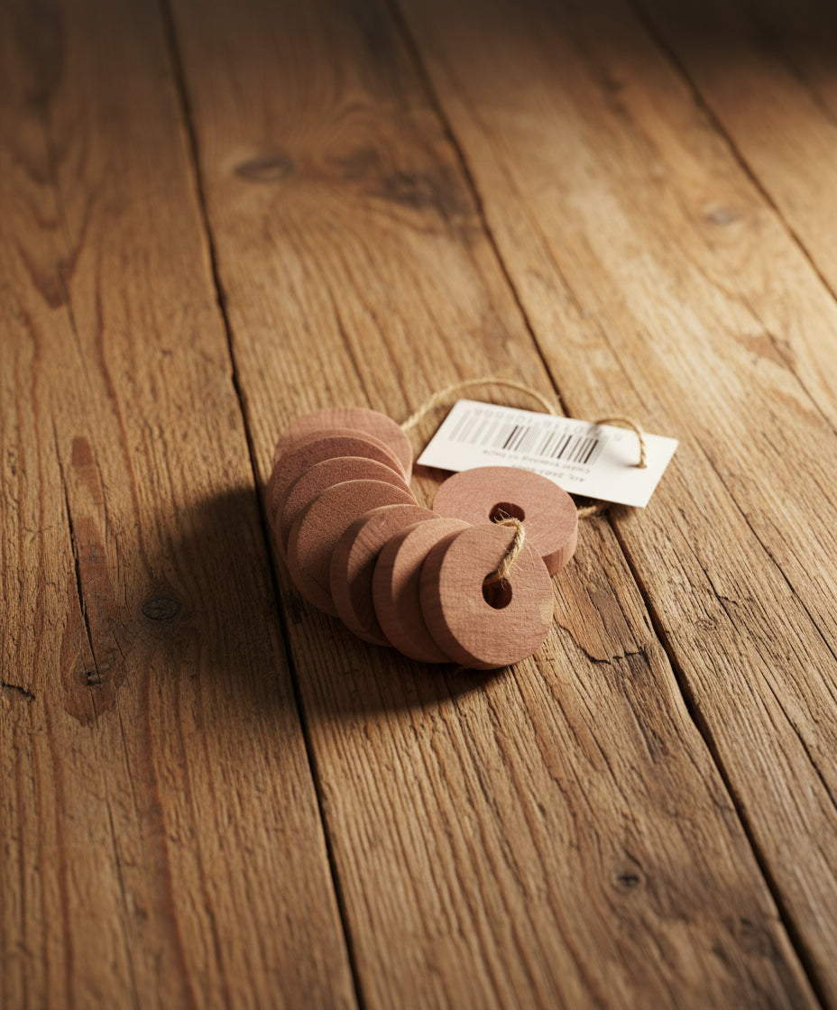 Cederträringar (10 stk á 48 mm)