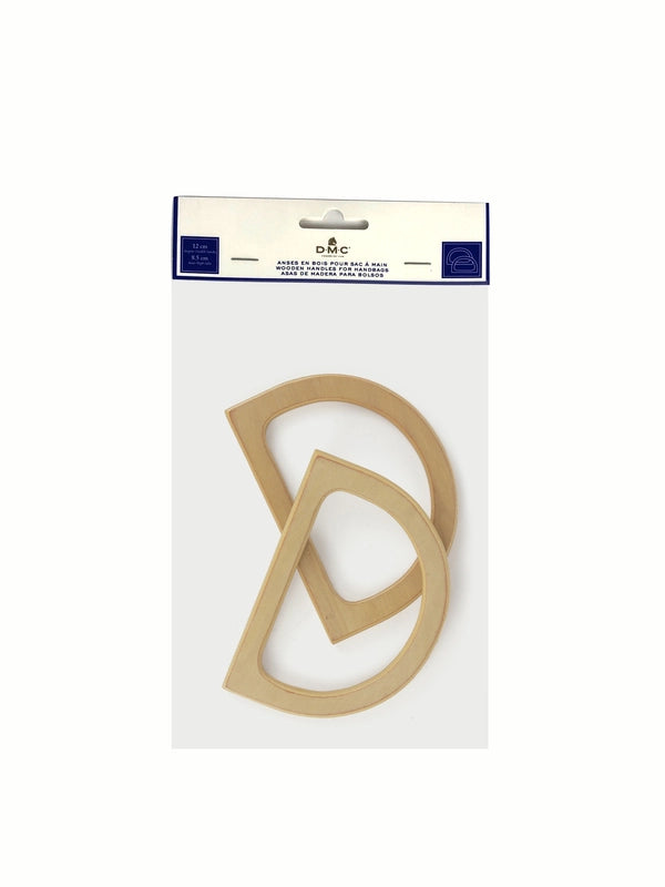 Väskhandtag i trä (2 stk)