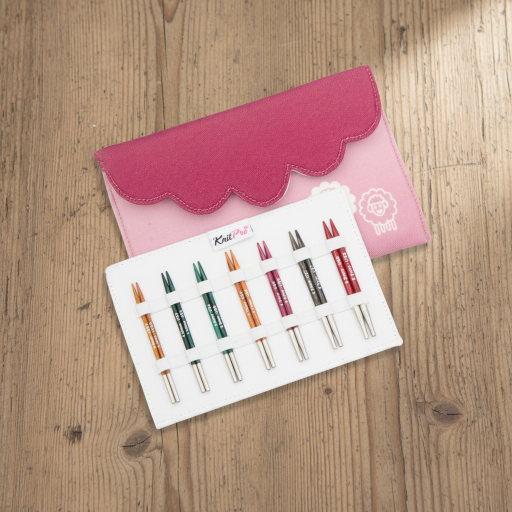 Set med korta rundstickor från KnitPro
