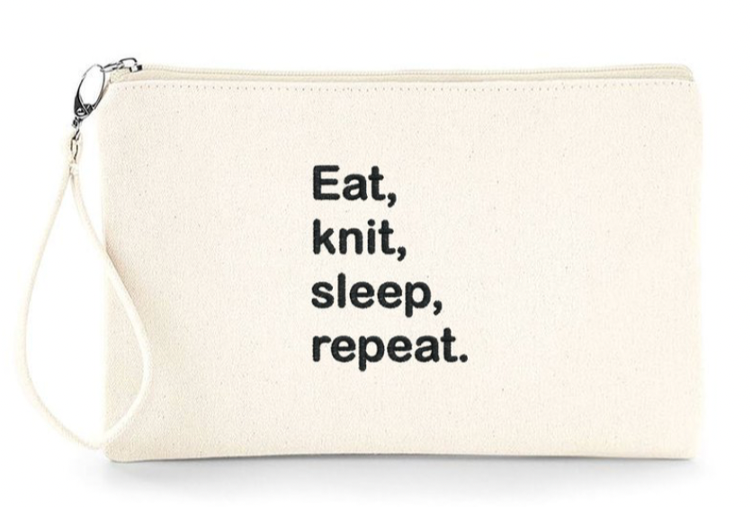 Eat, knit, sleep, repeat.