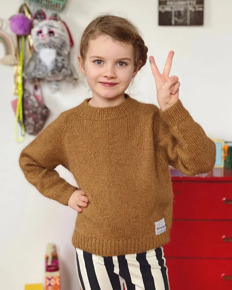 Petite Knit: Inga krusiduller sweater junior