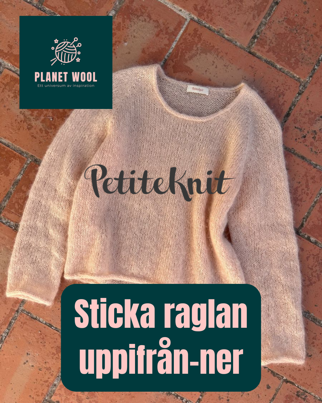 Sticka raglan uppifrån ner