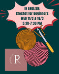(In English) Crochet for Beginners with Crochet by Ruqayyah (11 & 18/3)