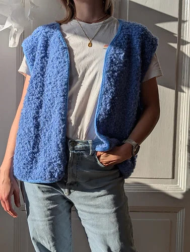 Stickpaket - Fluffy Fleece Vest by Johanna Reus