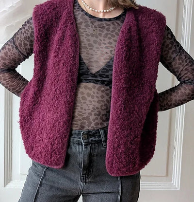 Stickpaket - Fluffy Fleece Vest by Johanna Reus