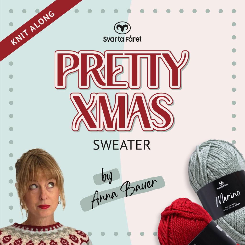 STICKPAKET: Pretty Christmas Sweater - Anna Bauer x Svarta Fåret