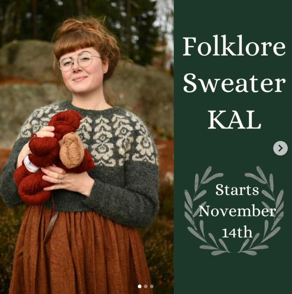 STICKPAKET: Folklore Sweater KAL med Anna Sjösvärd