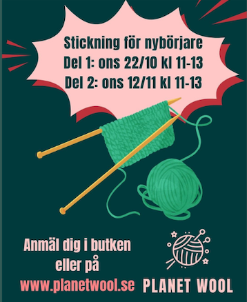 Kort nybörjarkurs i stickning - Dagtid