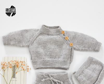 Stickpaket - Slå-om-jacka (merino)
