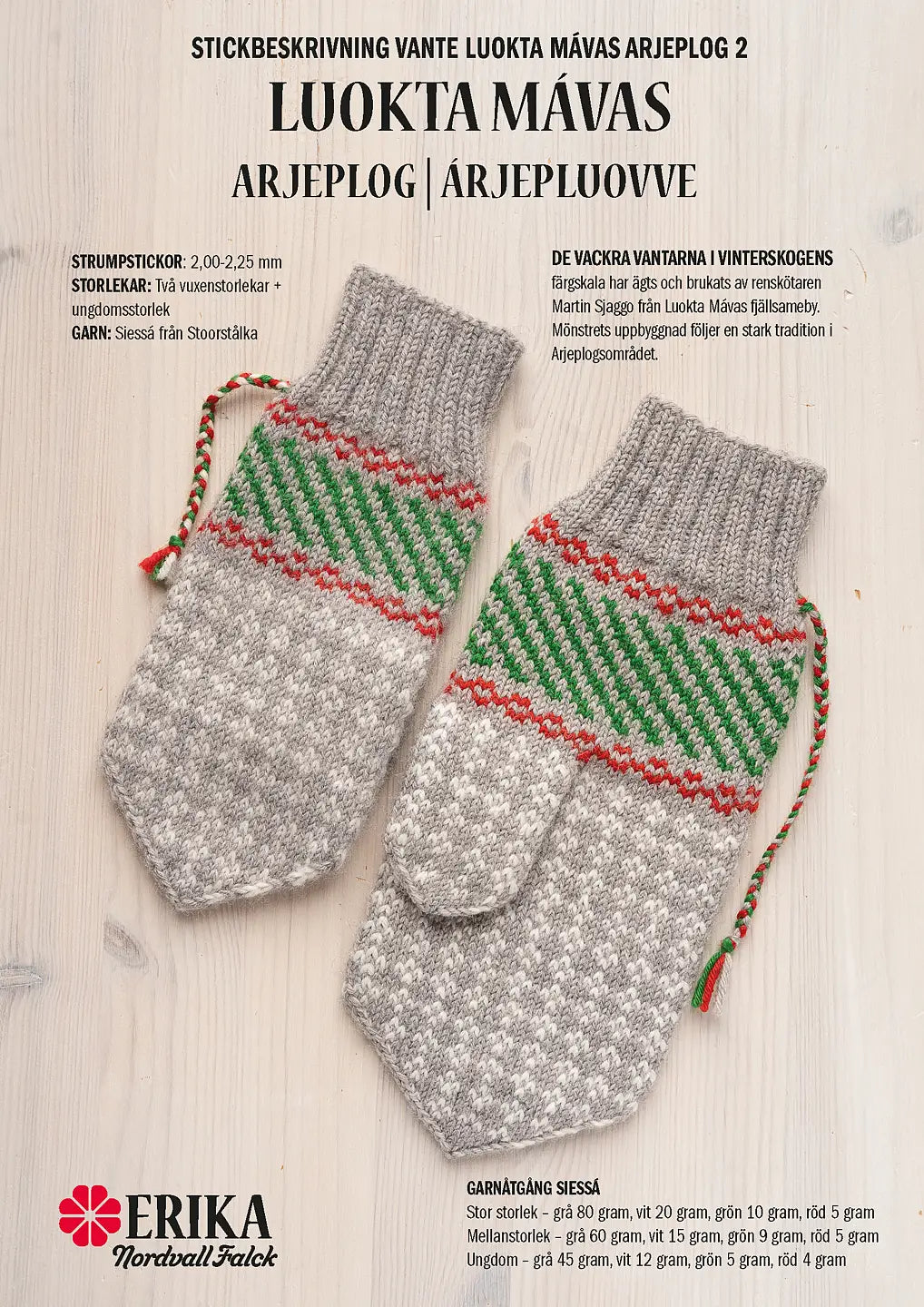 Stoorstålka Luokta Mavas samiska vantar