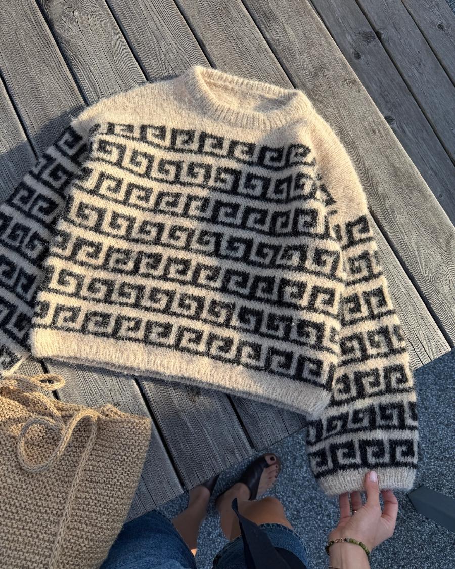 Stickpaket - Petite Knit: Athene Sweater (Natural Alpaca Pelo)