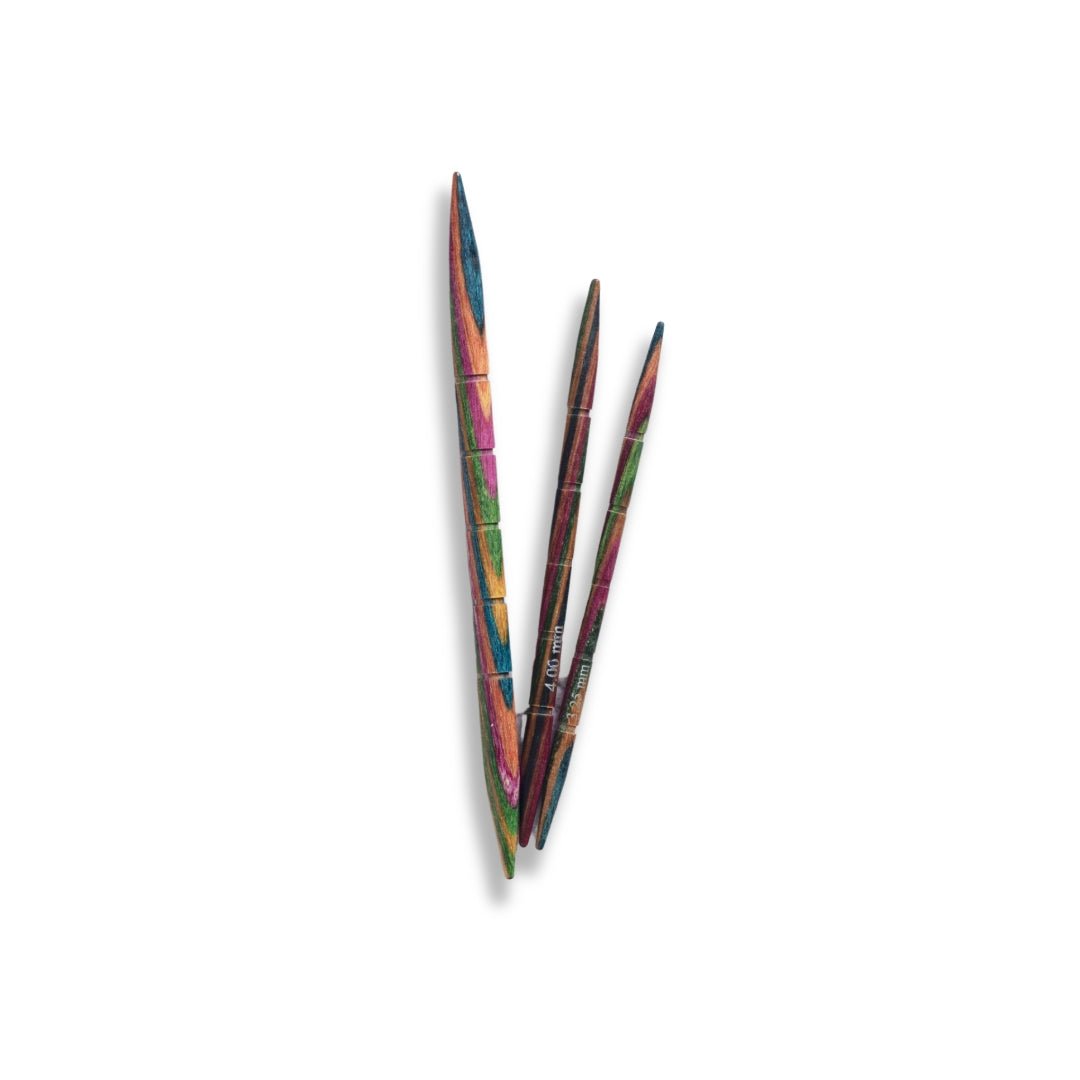 Hjälpstickor Trä i storlekar: 3,25, 4,0 & 5,5 mm