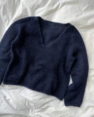 Stickpaket - Petite Knit: Cumulus Blouse V-neck (Silkhair)