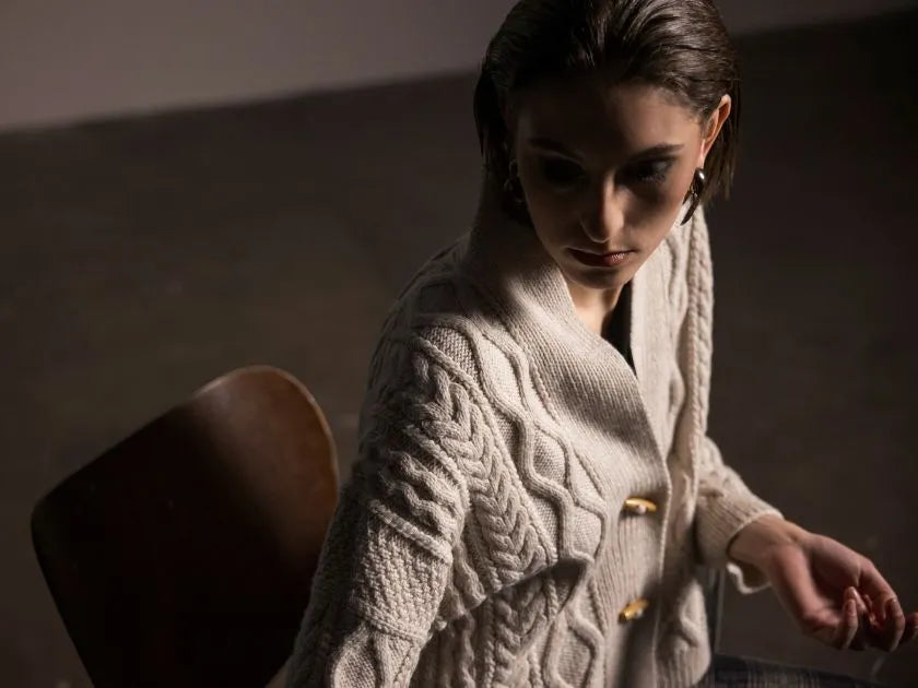 Stickpaket - Filcolana & Sanastrik: Fisherman Cardigan