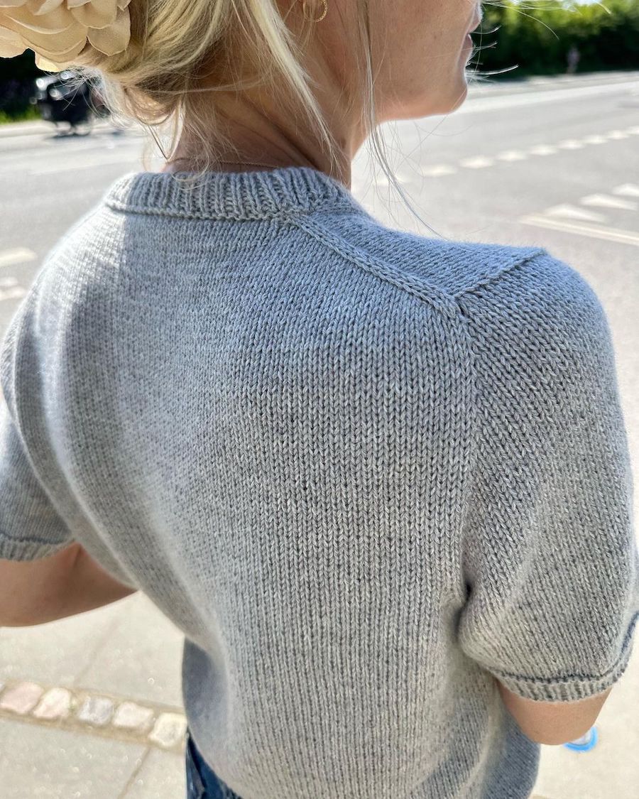 Stickpaket - Petite Knit: Poppy Tee (merino + mohair-silke)