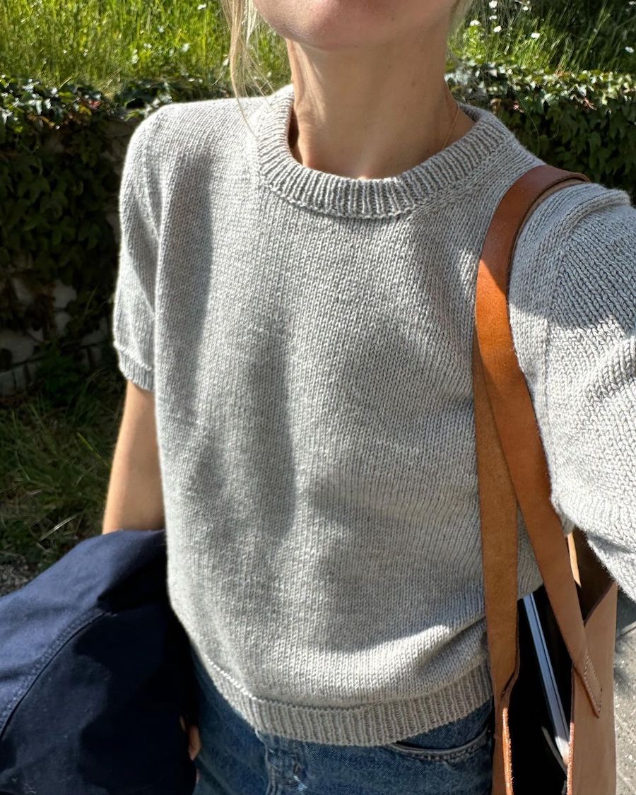 Stickpaket - Petite Knit: Poppy Tee (merino + mohair-silke)