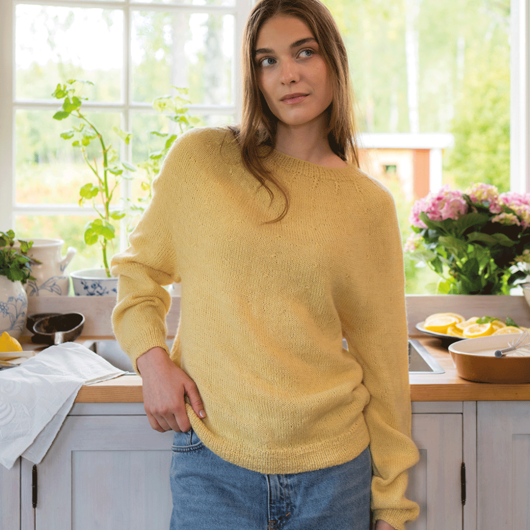 Stickpaket - Smörblomma (Alpacka silke)