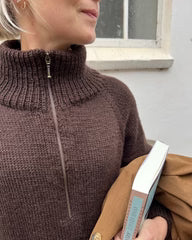 Petite Knit: Zipper Sweater Light
